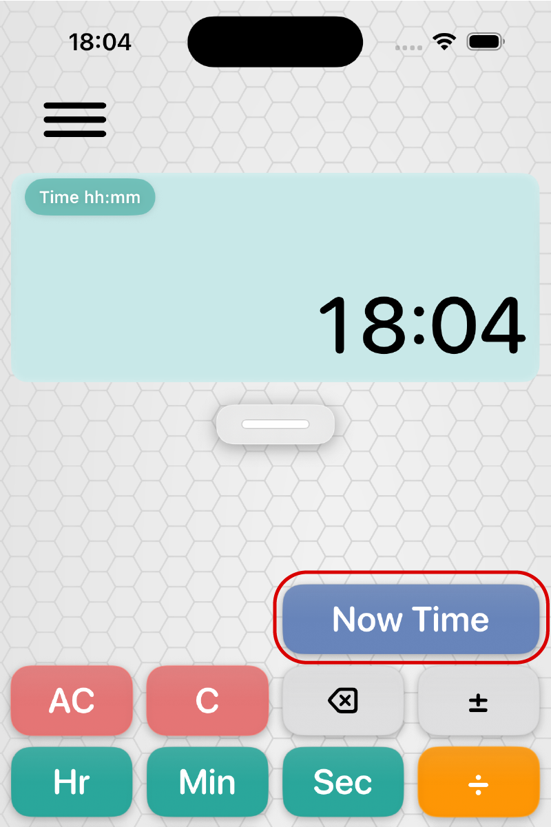 Current Time key